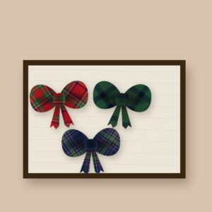 coffret 3 noeuds tartan